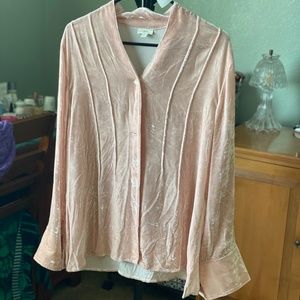 J. Jill Women’s xL crushed velvet blouse.